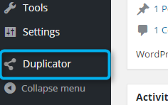 installed duplicator