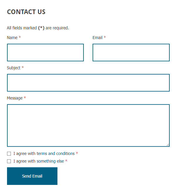 contact form wordpress theme