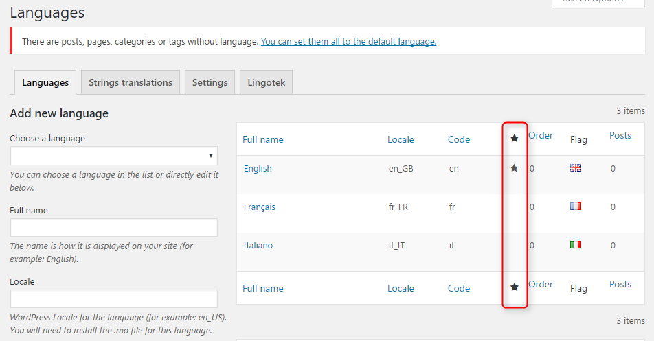 Multilingual WordPress plugin